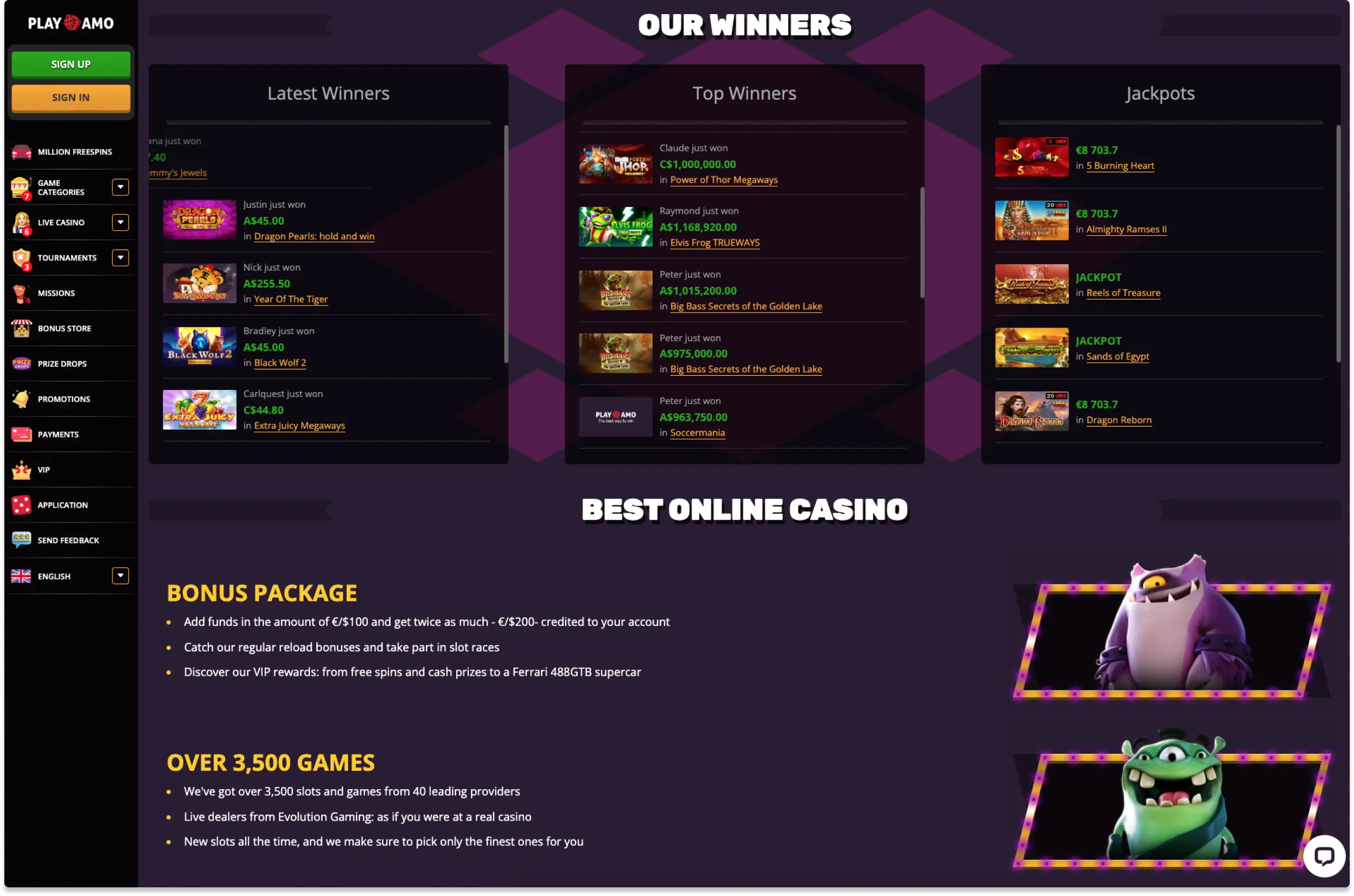 PlayAmo Tournaments PlayAmo Tournaments